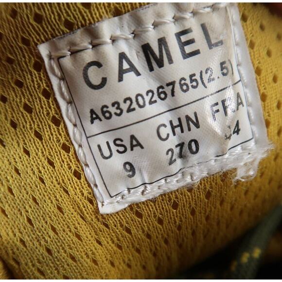 Camel Shoes Mens 9 Hiking Low Leather Boot Outdoor Trekking Active Lace Up Brown - Picture 12 of 14